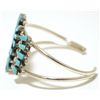 Image 3 : Zuni Turquoise Needlepoint Sterling Silver Cuff Bracelet - Valencia Halusewa
