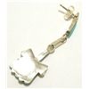 Image 2 : Zuni Turquoise Sterling Silver Post Earrings - Jeremy Neha