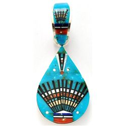 Navajo Multi-Stone Pendant - Erwin Tsosie