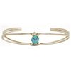 Image 1 : Zuni Turquoise Sterling Silver Turtle Cuff Bracelet - Rebecca Lalio