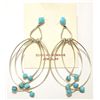 Image 1 : Zuni Turquoise Sterling Silver Post Earrings - Farrah Larue