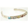 Image 2 : ZunI Multi-Stone Sterling Silver Cuff Bracelet - Ernest & Vivian Bewanika