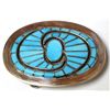 Image 1 : Zuni Turquoise Sterling Silver Buckle - Dickie Quandelacy