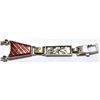 Image 3 : Zuni Multi-Stone Knifewing Kachina Sterling Silver Link Bracelet - Don Dewa