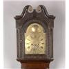 Image 1 : 18th Century oak longcase clock, the later carved case with swan neck pediment, reeded pillars co...