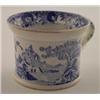 Image 1 : 19th Century English blue and white transfer printed child's mug, having an out turned rim and de...