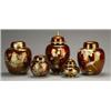 Image 1 : Carlton Rouge Royale ginger jar and cover decorated with the New Mikado (late version) pattern, 8...