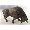 Image 1 : Contemporary cold cast figure of a bull, signed W.M., 14" long Est.: £40 - £60...