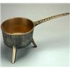 Image 1 : George III bronze six pint skillet, the handle cast with makers name 'Warner' , 19" long - see il...