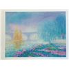 Image 1 : Claude Manoukian, Pont sur Yonnes,  Lithograph
