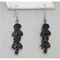 8.20g Earring of Tanzanite Sterling Silver