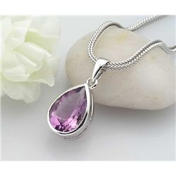 3.20g Pendant of Amethyst Sterling Silver