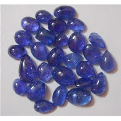Natural African Tanzanite Loose 243.10 Ctw Mix Shape Caps Stone