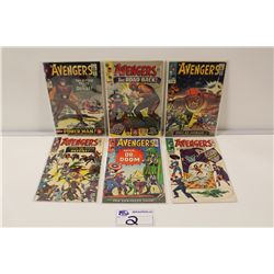AVENGERS (1965-66) #21-26 CONSECUTIVE - EARLY NUMBERS IN LOWER MID TO MID GRADE AVERAGE