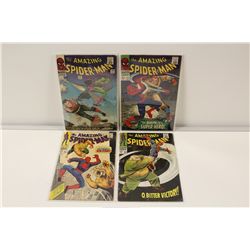 AMAZING SPIDER-MAN (1966-68) #39, 42, 57 & 60. 4 SOLID LOW TO LOW MID GRADE COPIES.
