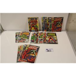 CAPTAIN MARVEL #12-40 PLUS GIANT SIZE CAPTAIN MARVEL #1 (1975). PLUS #12-21 CONSECUTIVE. SOLID MID