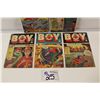Image 3 : BOY ILLUSTORIES (1950-53) #56 (CANADIAN ISSUE) # 58, #73 (FEATURING FRANK FRAZETTA ART), #75 AND