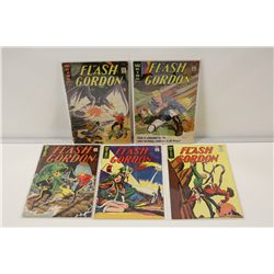 FLASH GORDON, KING COMICS (1966) #4-7 AND #9. 5 SOLID LOW TO MID GRADE COPIES