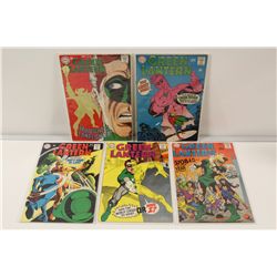 GREEN LANTERN (1963) #60-66  SOLID MID GRADE AVERAGE. 5 BOOKS TOTAL
