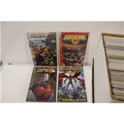 SHORT BOX OF SUPREME AND STORMWATCH RUNS, INCLUDES SOME #1'S. HIGH GRADE AVERAGE