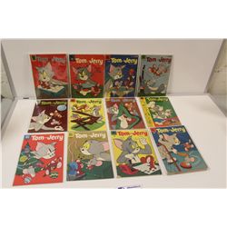 TOM AND JERRY COMICS (1953-60) #106-208, 1O CENT DELL COMICS. 17 BOOKS TOTAL,