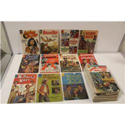 ADEVENTURE, SCI-FI AND TV TITLES- 1O, 12 AND 15 CENT DELL AND GOLD KEY COMICS. 42 BOOKS TOTAL,