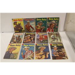 GENE AUTRY #68-118 (1952) INCLUDES #34 CANADIAN EDITION. 17 DELL WESTERN COMICS IN LOW GRADE WITH