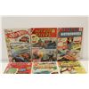 Image 2 : HOT ROD RACERS #6-104  (1965) 5 LOW-MID GRADE COPIES PLUS HOT WHEELS #1 IN LOW GRADE. 6