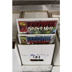 SHORT BOX OF RECENT WEB SPINNERS, YOUNG AVENGERS, PUNISHER WAR JOURNAL AND MORE. HIGH GRADE.