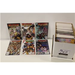 SHORT BOX OF ODD, MOSTLY MARVEL MIX. INCLUDES MANY #1'S. LOBO, PUNISHER, GHOST RIDER, ETC. HIGH