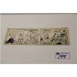 AL CAPP ORIGINAL COMIC ART- LI'L ABNER COMIC STRIP DATED 12-11 (1957)