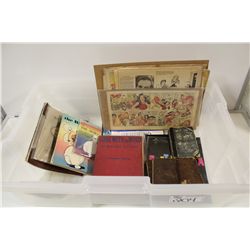 COLLECTION OF ASSORTED ANTIQUE AND VINTAGE BOOKS AND PUBLISHINGS. GONE WITH THE WIND, BEATLES, AL