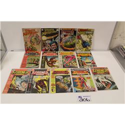 STRANGE ADVENTURES #60-243 (1955-73) 13 BOOKS TOTAL IN SOLID MID-GRADE AVERAGE. SOME HIGH GRADE