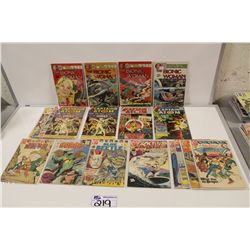 LARGE LOT OF CHARELTON 12 & 15 CENT COMICS INCLUDES CAPTAIN ATOM, STRANGE SUSPENSE, GHOSTS OF DOCTOR