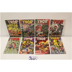 THOR #139, 149-151, 154-55, 157-58 (1967) 8 SOLID MID GRADE AVERAGE COPIES. INCLUDES #149- ORIGIN