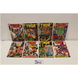 THOR #159, 161 AND 163-168. 8 SOLID MID GRADE AVERAGE COPIES. INCLUDES #159- ORIGIN DR. BLAKE,