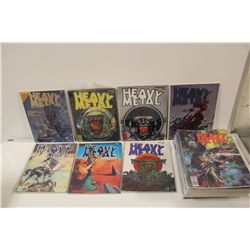 HEAVY METAL RUN #1-UP (1977-80'S) LARGE  ISSUE, NO DUPLICATE RUN OF 34 COPIES. LOW-MID GRADE