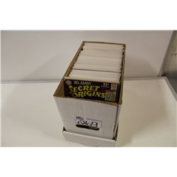 SHORT BOX OF ASSORTED SILVER TO BRONZE AGE SUPERHERO COMICS. INCLUDES CAPTAIN ACTION, ADVENTURE