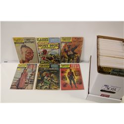 SHORT BOX OF ASSORTED 15 CENT COVER CLASSIC ILLUSTRATED, LOW GRADE AVERAGE