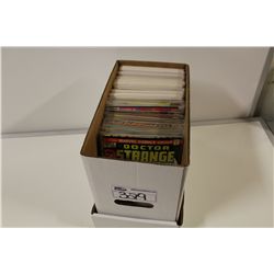 SHORT BOX OF DOCTOR STRANGE AND WEB OF SPIDEY RUNS, MID TO HIGH GRADE AVERAGE