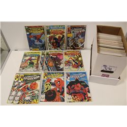 SHORT BOX OF AMAZING SPIDER-MAN #200-346 AND SPIDER-MAN #1-26 MULTIPLE COPIES #1. HIGH GRADE