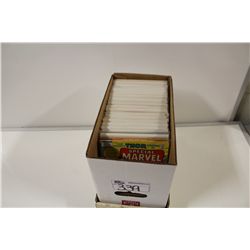 SHORT BOX OF MIXED MARVEL AND DC BRONZE TITLES, MANY NUMBER 1'S. HIGH-MID GRADE AVERAGE