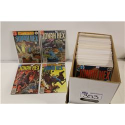 SHORT BOX OF MIXED BRONZE TITLES, INCLUDES: JONAH HEX #1 AND UP, JUSTICE INC, KA ZAR AND MORE. MANY