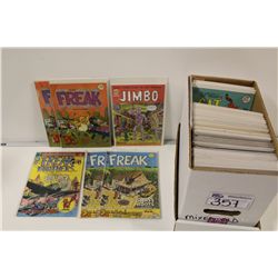 SHORT BOX OF 70'S-80'S UNDERGROUNDS INCLUDING: FREAK BROS, PICKLE, BLACK HOLE AND MORE. A SWEET