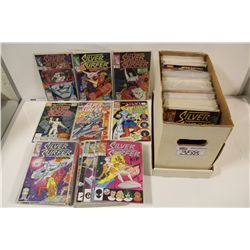 SHORT BOX OF SILVER SURFER #1 AND UP. MID TO HIGH GRADE AVERAGE