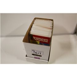 SHORT BOX OF ASSORTED DELL AND GOLD KEY FUNNIES. LOW-MID GRADE AVERAGE. MANY 10 AND 15 CENT COVERS