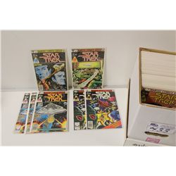 SHORT BOX OF BRONZE AGE STAR TREK, MARVEL TALES, SILVER SURFER AND MORE. HIGH GRADE AVERAGE