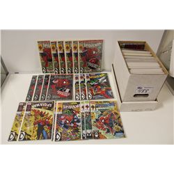 SHORT BOX OF RECENT, MIXED SPIDER-MAN TITLES, MANY#1'S, HIGH GRADE AVERAGE