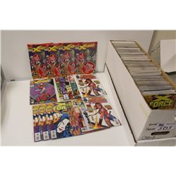 LONG BOX OF MOSTLY X-TITLE'S INCLUDING:  X-FORCE, X-MAN, EXCALIBUR, ETC. HIGH GRADE AVERAGE
