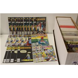 LONG BOX OF MULTIPLE RUNS OF EXCALIBUR AND OLD AND NEW X-FORCE, MANY #1'S. HIGH GRADE AVERAGE